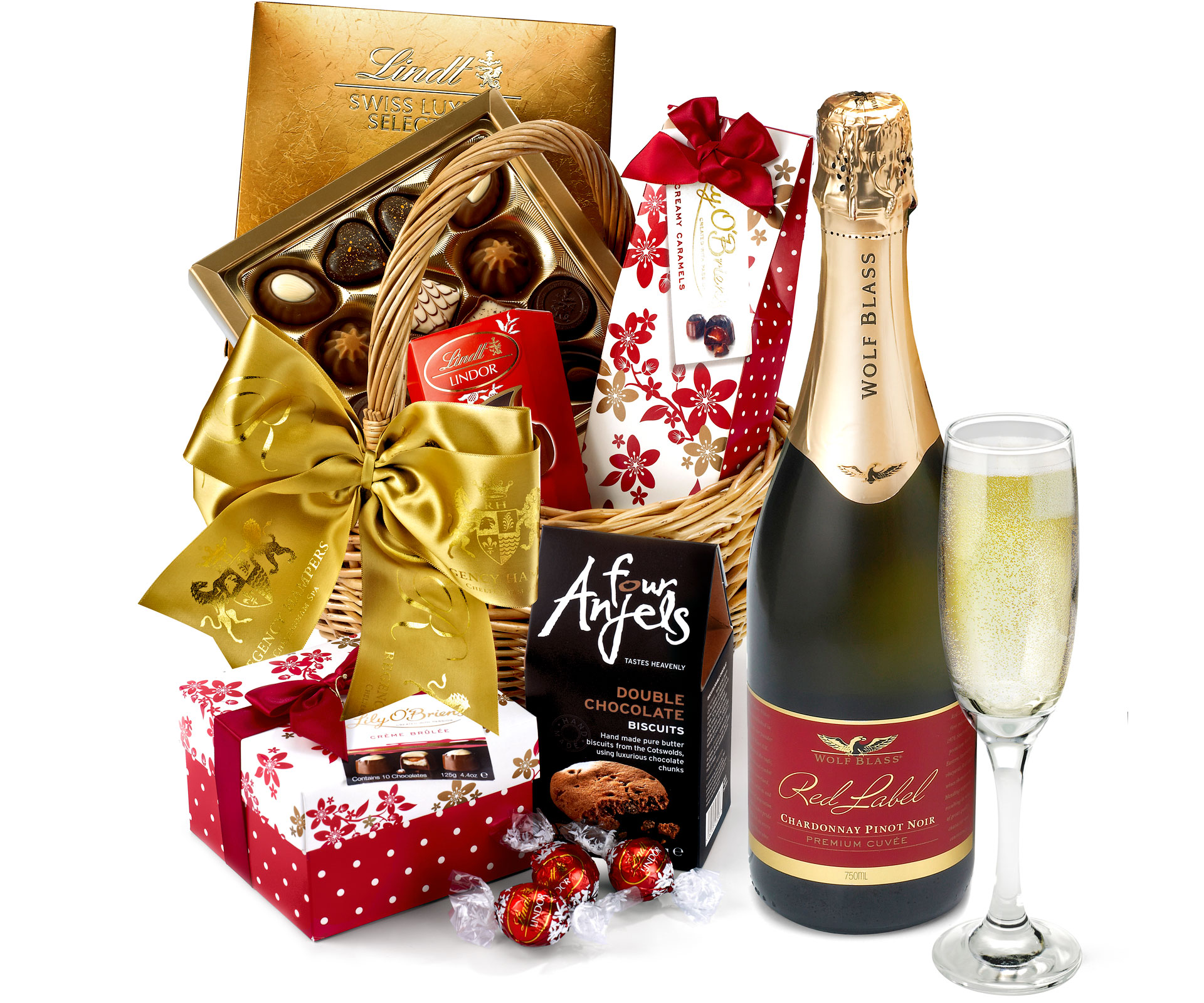 Chocolate Indulgence Hamper With Sparkling Wine Regency Hampers